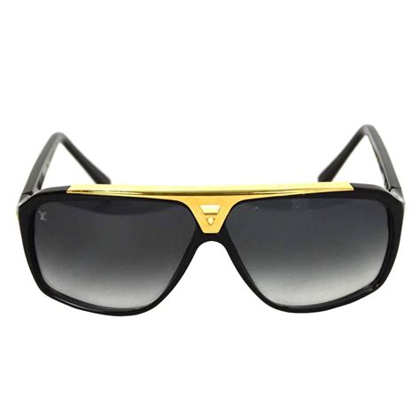 louis vuitton glasses black and gold|Louis Vuitton sunglasses men black.